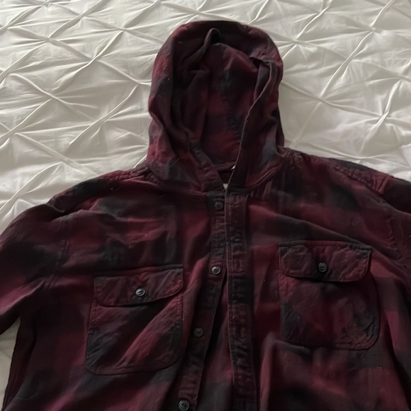 TNA HOODED FLANNEL (Medium) - Picture 2 of 3